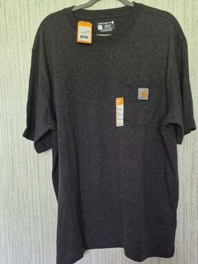 NWT Carhartt Size Large Loose Fit Heavyweight Pocket T-Shirt Charcoal Gray